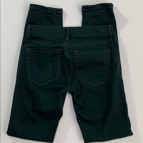 Ann Taylor Loft 24/00P modern skinny green - Picture 3 of 8